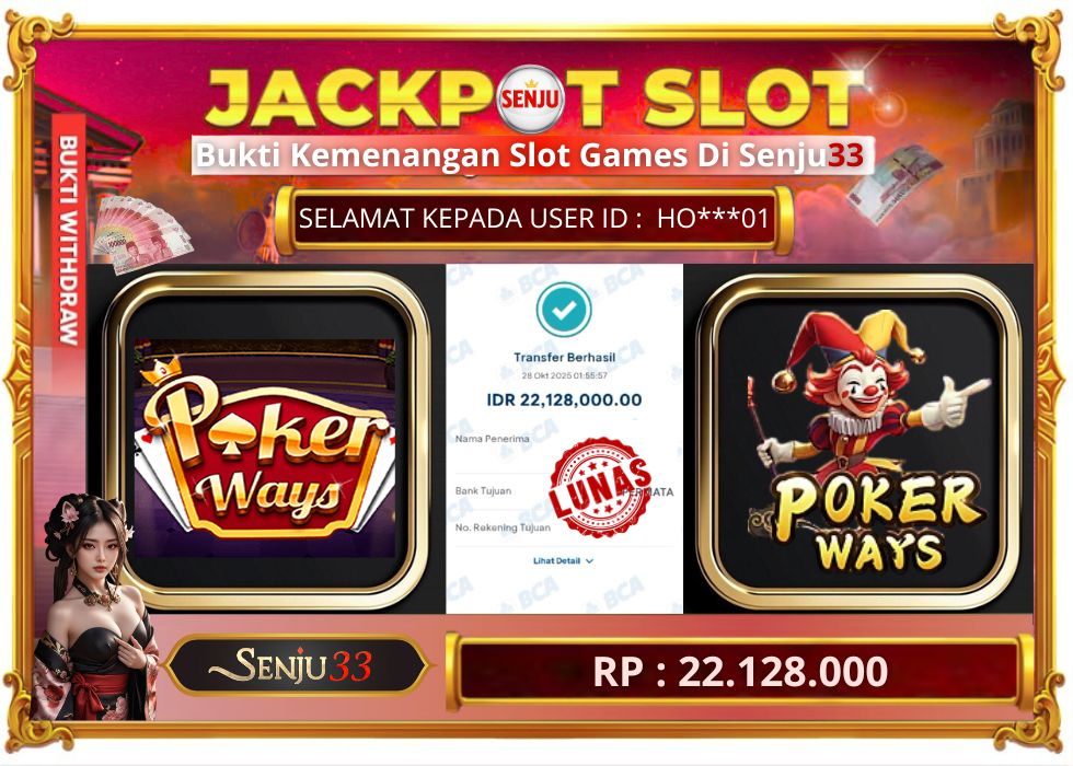 🎰 SENJU33 JACKPOT SLOT Rp. 22.128.000 LUNAS 🎉